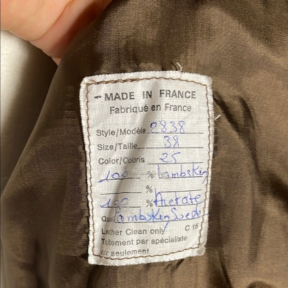 CLAUDE MONTANA Pour IDEAL CUIR PARIS 80’s vintage suede, brown leather & concho - Picture 9 of 14